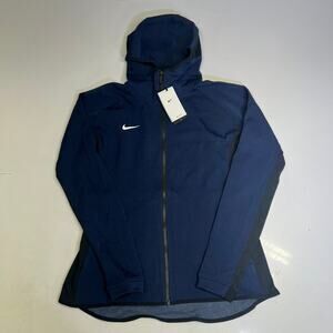 NIKE Dri-fit Showtime Full Zip Jacket Women's Sz L Navy Blue CQ0335-419